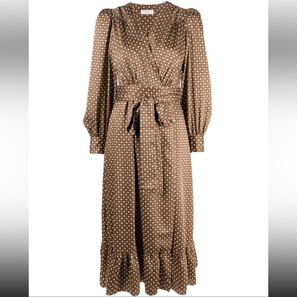 Sandro Paris silk wrap dress